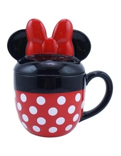 Minnie Mouse Shaped Mug Gifts 425ml in Multicolour
