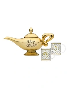 Aladdin - Lamp Tea Pot & Glasses Gift Sets in Gold