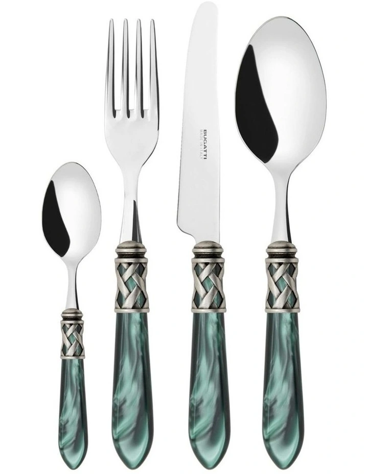 Cutlery Set 24-Pieces in Green image 1