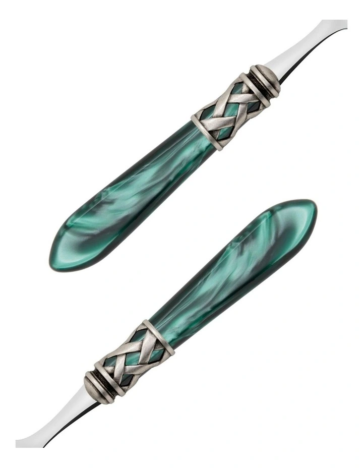 Cutlery Set 24-Pieces in Green image 2