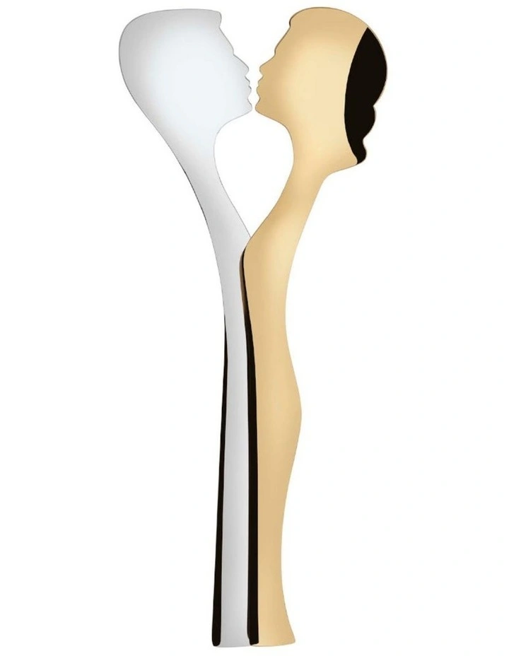 Bugatti Abbraccio 2-piece Salad Server Set - Chrome & Gold image 1