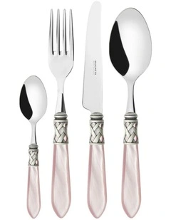 Cutlery Set 24-Pieces in Pink