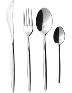 Divine Stainless Steel Cutlery Set 24-Pieces in Silver