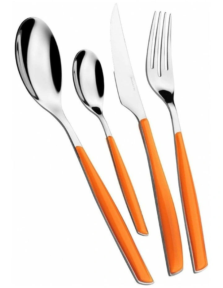 Cutlery Set 24-Piece in Orange image 1