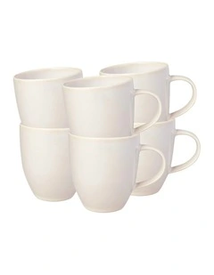 Crafted Cotton Mugs, 6pcs