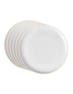Crafted Cotton Flat Plate,  6pcs