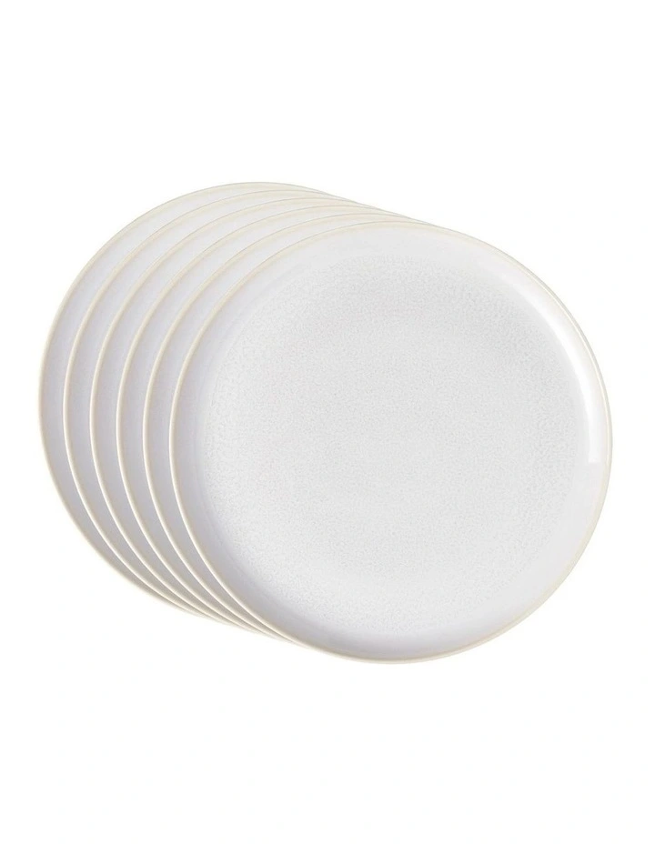 Crafted Cotton Flat Plate,  6pcs image 1