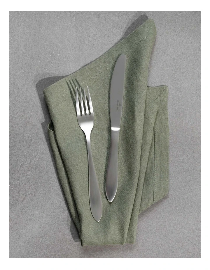 E Pure Linen Napkin Sage Green 2S image 2