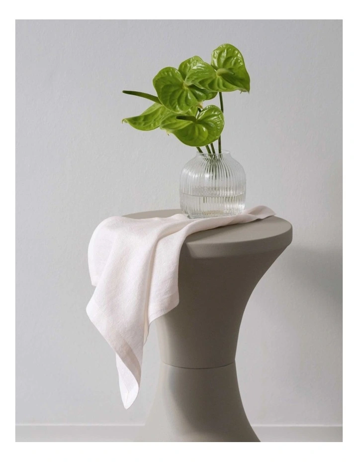 E Pure Linen Napkin White 2S image 2