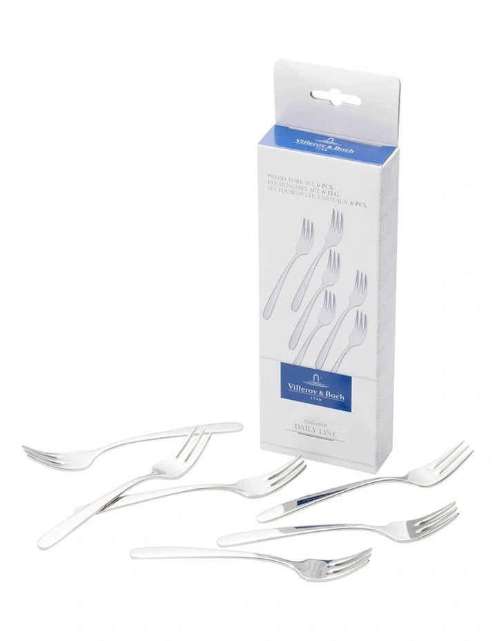 Daily Line Pastry Fork Set of 6 image 2