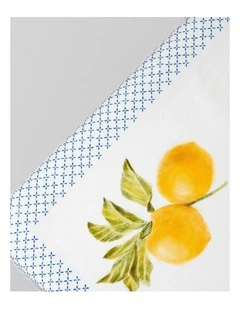 No.22 Home Capri Tiberio Tablecloth, 300cm x 150cm, White