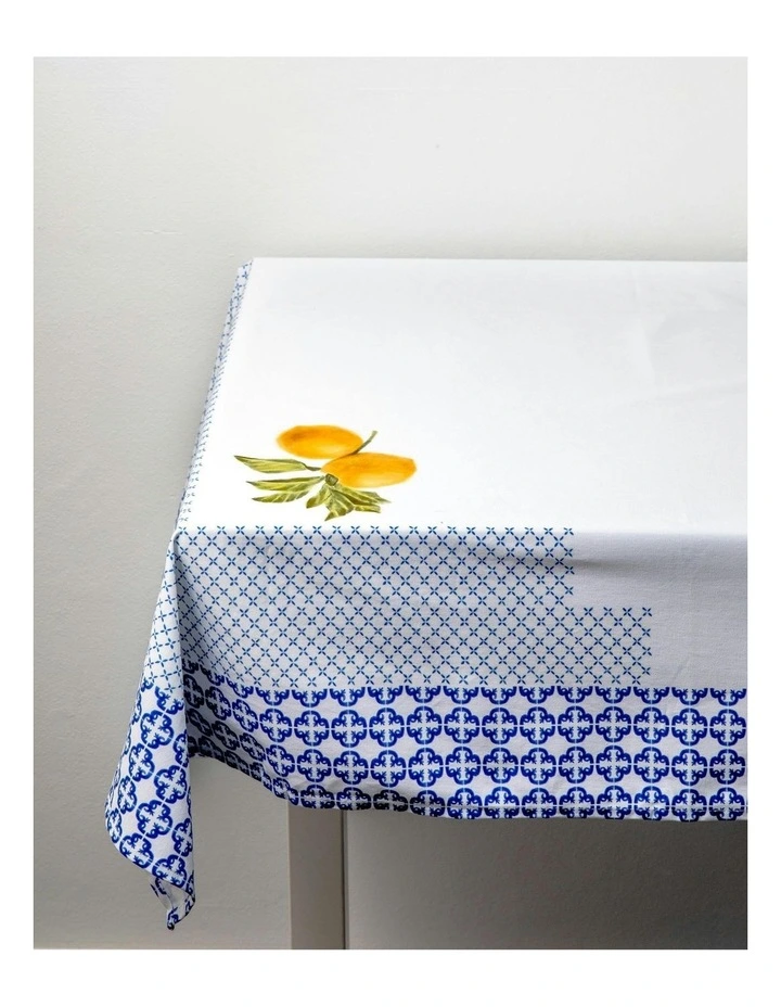 No.22 Home Capri Tiberio Tablecloth, 300cm x 150cm, White image 3