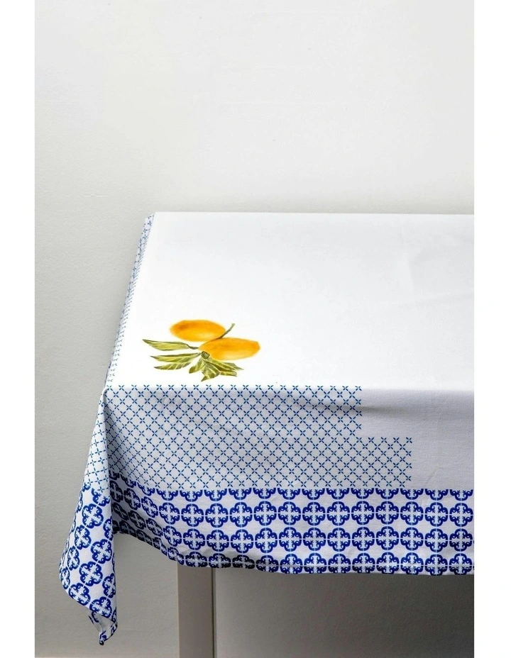 No.22 Home Capri Tiberio Tablecloth, 300cm x 150cm, White image 5