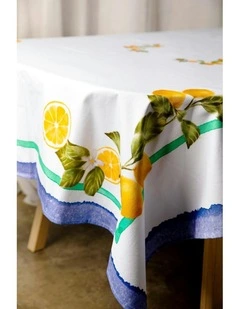 No.22 Home Capri Limone Tablecloth 300cm x 150cm