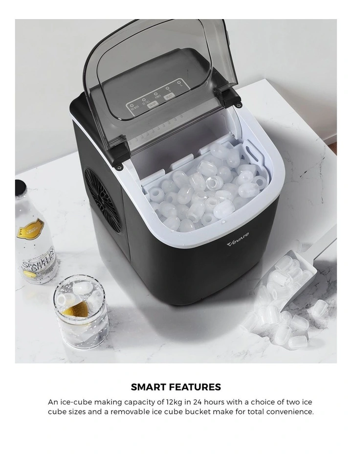Vevare Portable Ice Maker Machine 12kg Black image 5