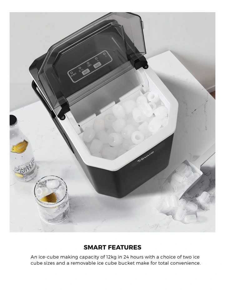 Vevare Portable Ice Maker Machine 12kg Black image 5