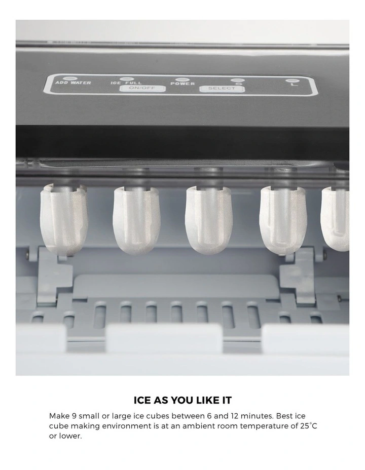 Vevare Portable Ice Maker Machine 12kg Black image 6