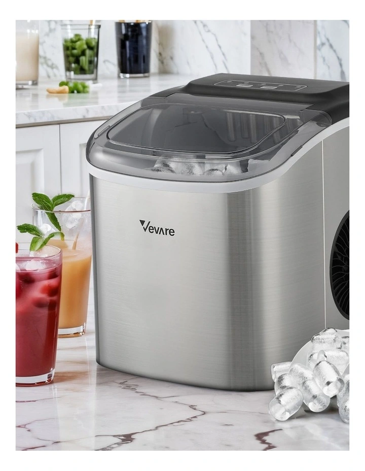 Vevare Portable Ice Maker Machine 12kg Silver image 4