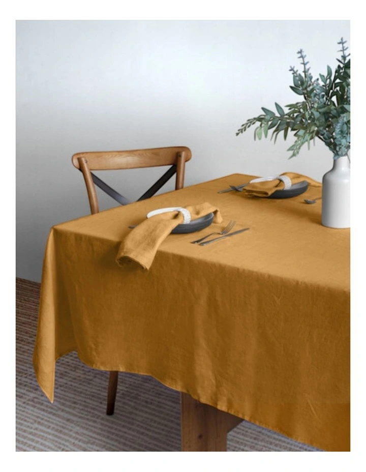 Linen Collection Tablecloth 150x270cm Honey image 1