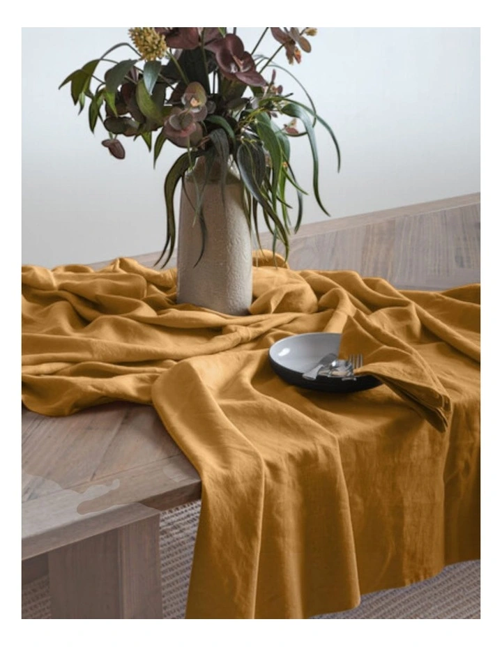 Linen Collection Tablecloth 150x270cm Honey image 2