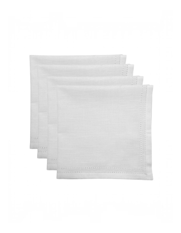 Simon Napkin set of 4 45x45x0.2cm White image 2