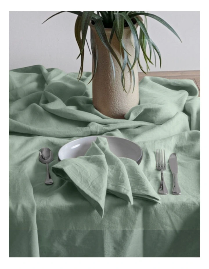 Linen Collection 4pk Napkins 50x50cm Mint image 2
