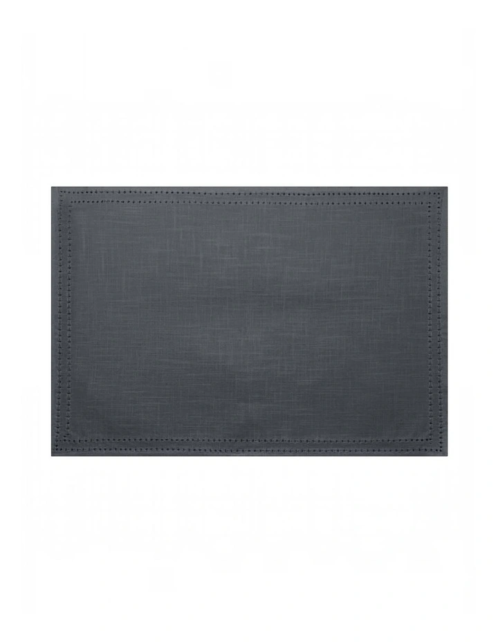 Simon Placemat Set of 4 33x48x0.2cm Charcoal image 2