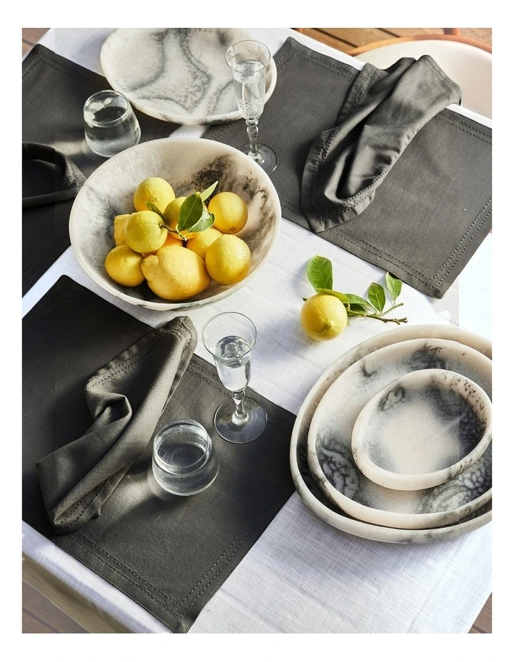 Simon Placemat Set of 4 33x48x0.2cm Charcoal image 4