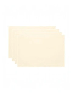 Simon Placemat Set of 4 33x48x0.2cm Cream
