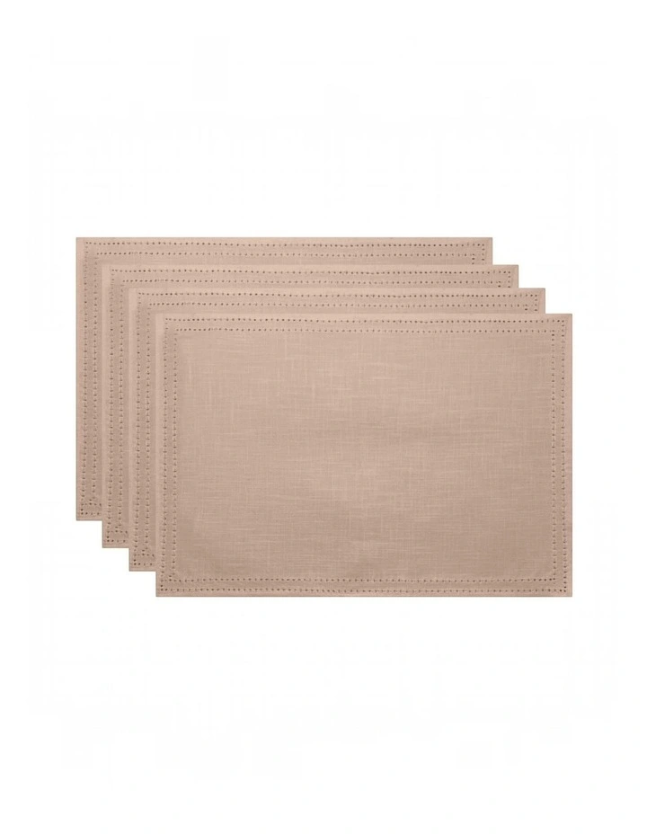 Simon Placemat Set of 4 33x48x0.2cm Nude image 1