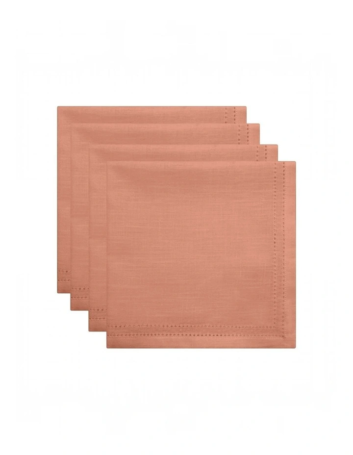 Simon Napkin set of 4 45x45x0.2cm Terracotta image 2