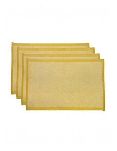 Heureuse Placemat Set of 4 33x48x1cm Yellow