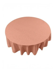 Simon Circular Tablecloth 180x180x0.2cm Terracotta