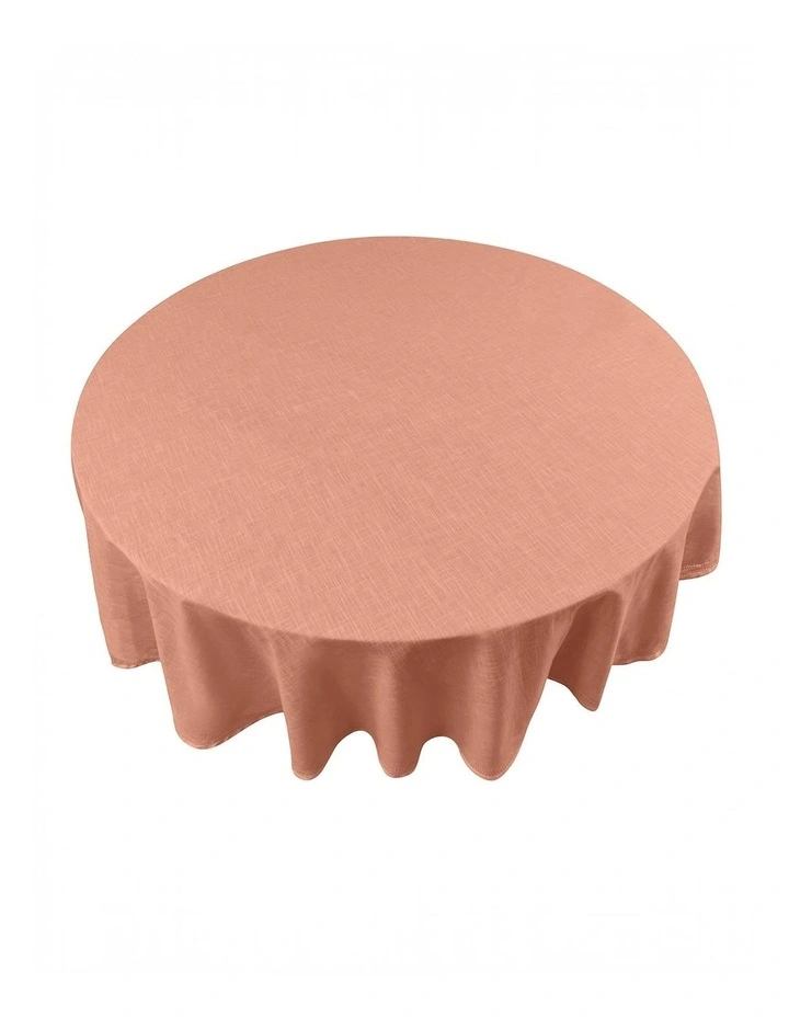 Simon Circular Tablecloth 180x180x0.2cm Terracotta image 1
