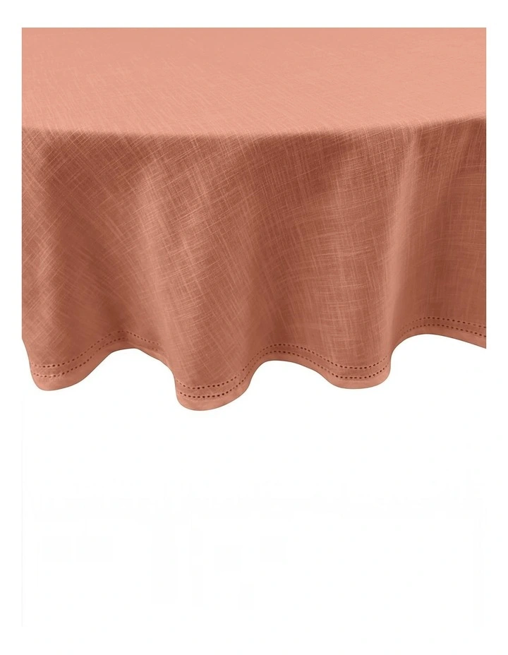 Simon Circular Tablecloth 180x180x0.2cm Terracotta image 2