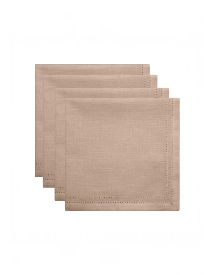Simon Napkin set of 4 45x45x0.2cm Nude image 2
