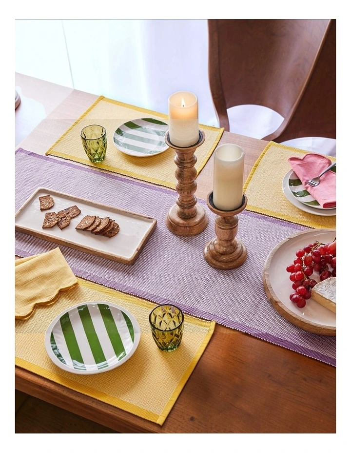 Heureuse Table Runner 180x40x0.2cm Purple image 2