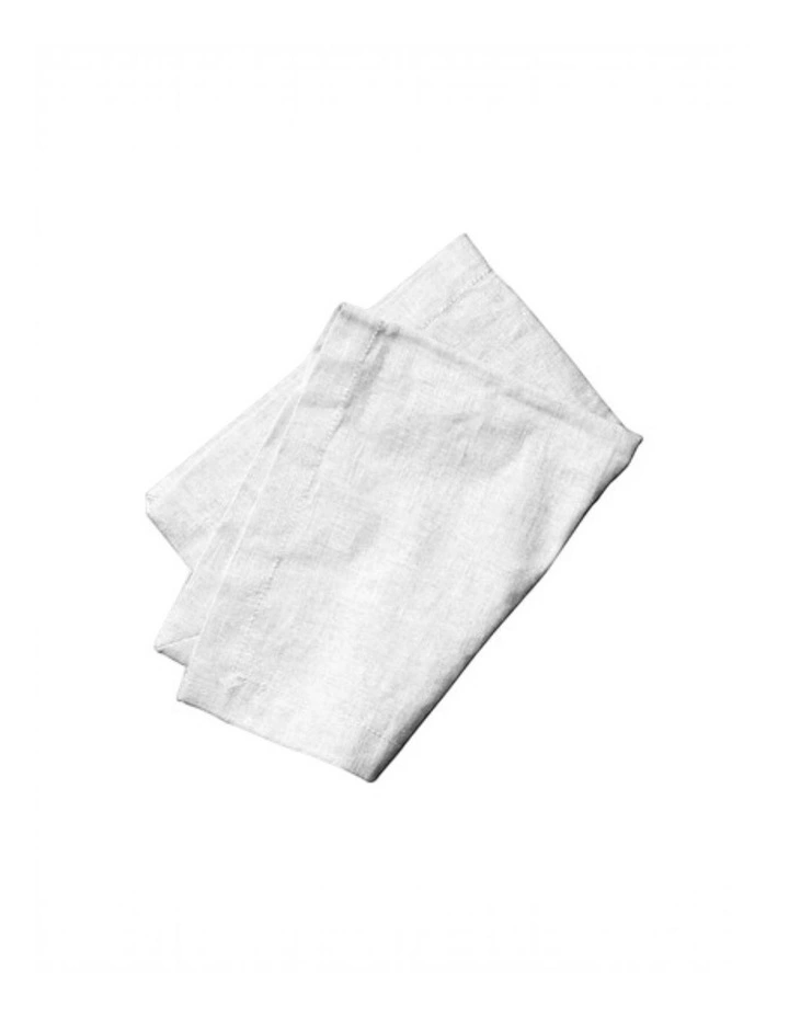 Linen Collection 4pk Napkins 50x50cm White image 1
