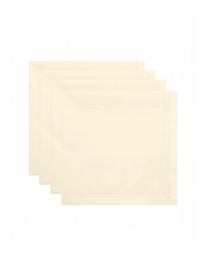 Simon Napkin set of 4 45x45x0.2cm Cream image 2