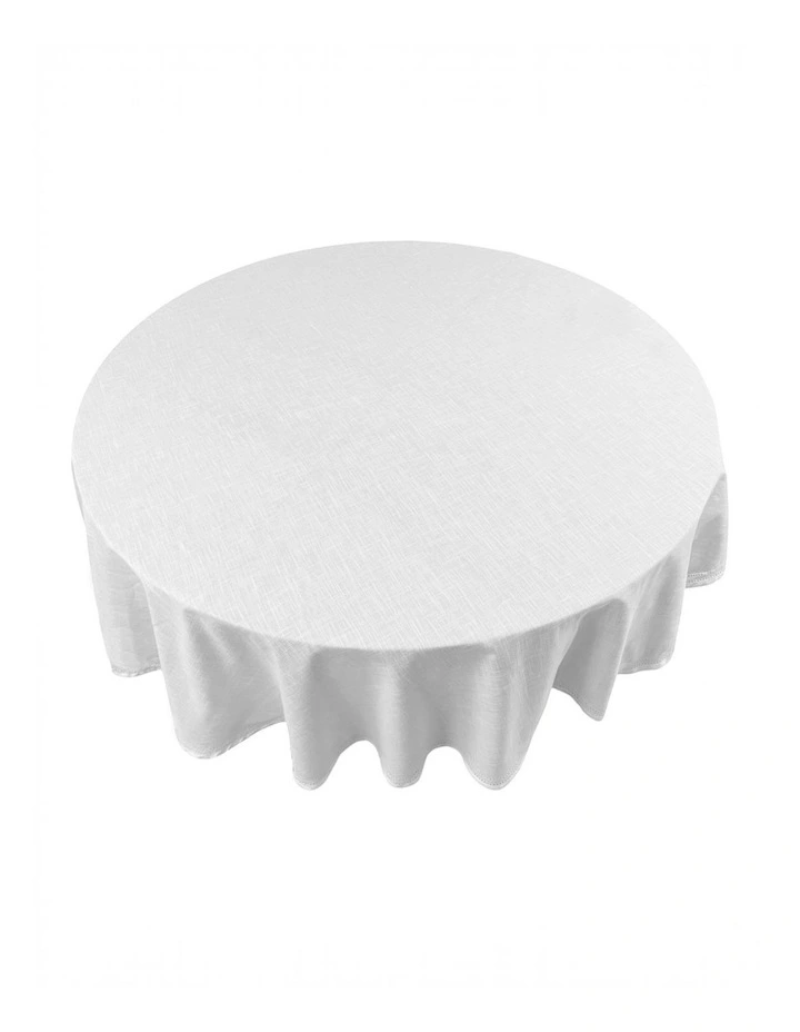 Simon Circular Tablecloth 180x180x0.2cm White image 1