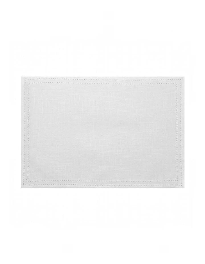 Simon Placemat Set of 4 33x48x0.2cm White image 2
