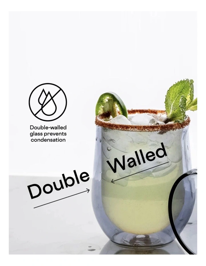 Corkcicle Glass Stemless - Double Pack - Clear image 3