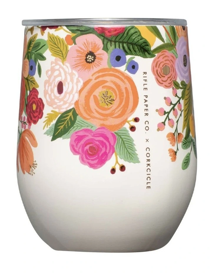 Corkcicle Stemless - 340ml Rifle Paper - Garden Party Cream image 1