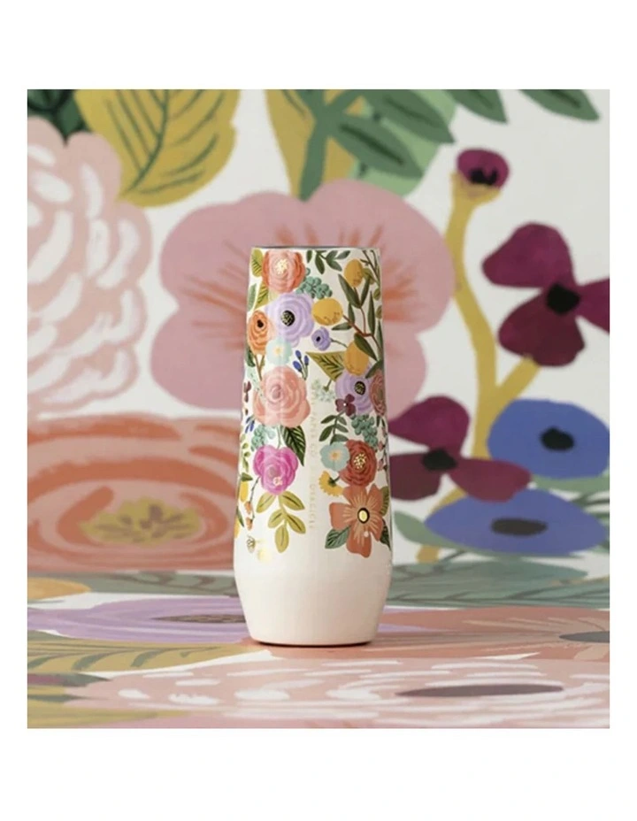 Corkcicle Stemless Flute - 207ml Rifle Paper - Garden Party Cream image 3