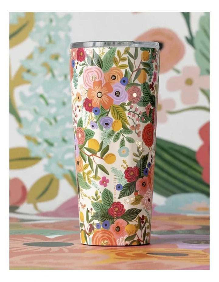 Corkcicle Tumbler - 750ml Rifle Paper - Garden Party Cream image 2