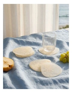 Cadence & Co. Chianti Resin Coasters Set of 6 in Vanilla