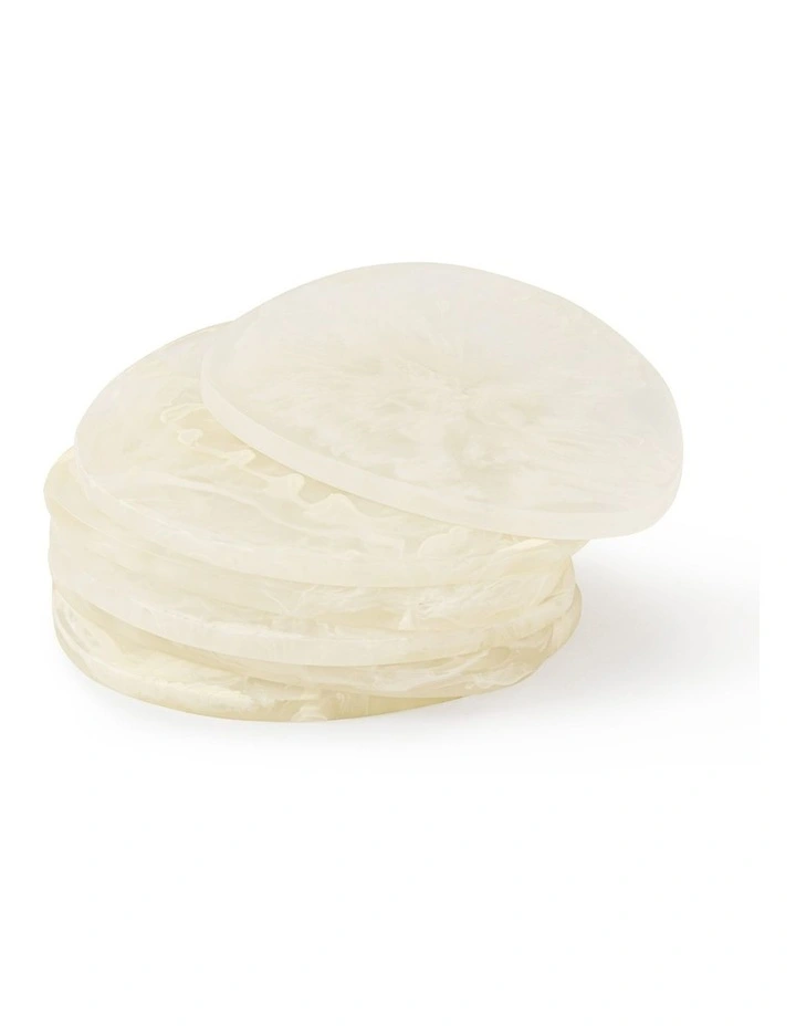 Cadence & Co. Chianti Resin Coasters Set of 6 in Vanilla image 2