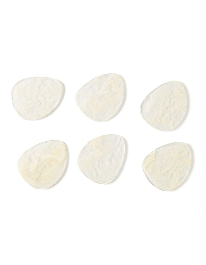 Cadence & Co. Chianti Resin Coasters Set of 6 in Vanilla image 3