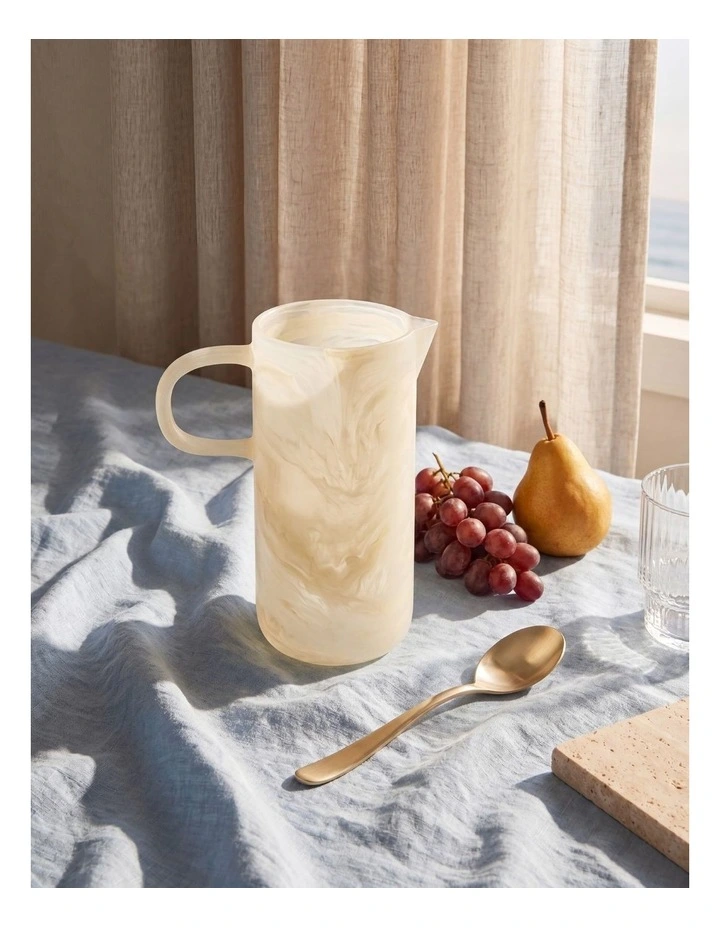 Cadence & Co. Chianti Resin Pitcher Jug in Vanilla image 1