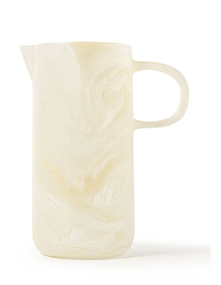 Cadence & Co. Chianti Resin Pitcher Jug in Vanilla image 2